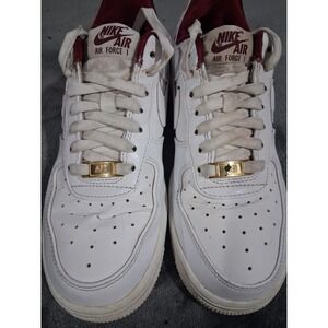Nike Air Force 1 '07 Anniversary Sisterhood DV7584-100 White Red Leather Sneaker